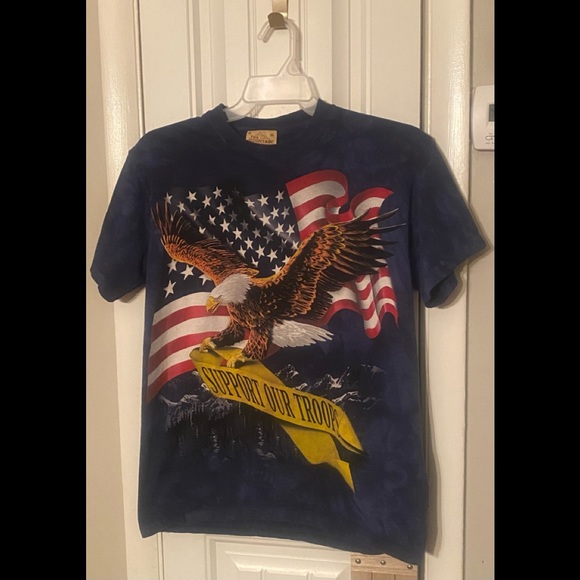 The Mountain Other - Navy Blue Tie dye Graphic shirt